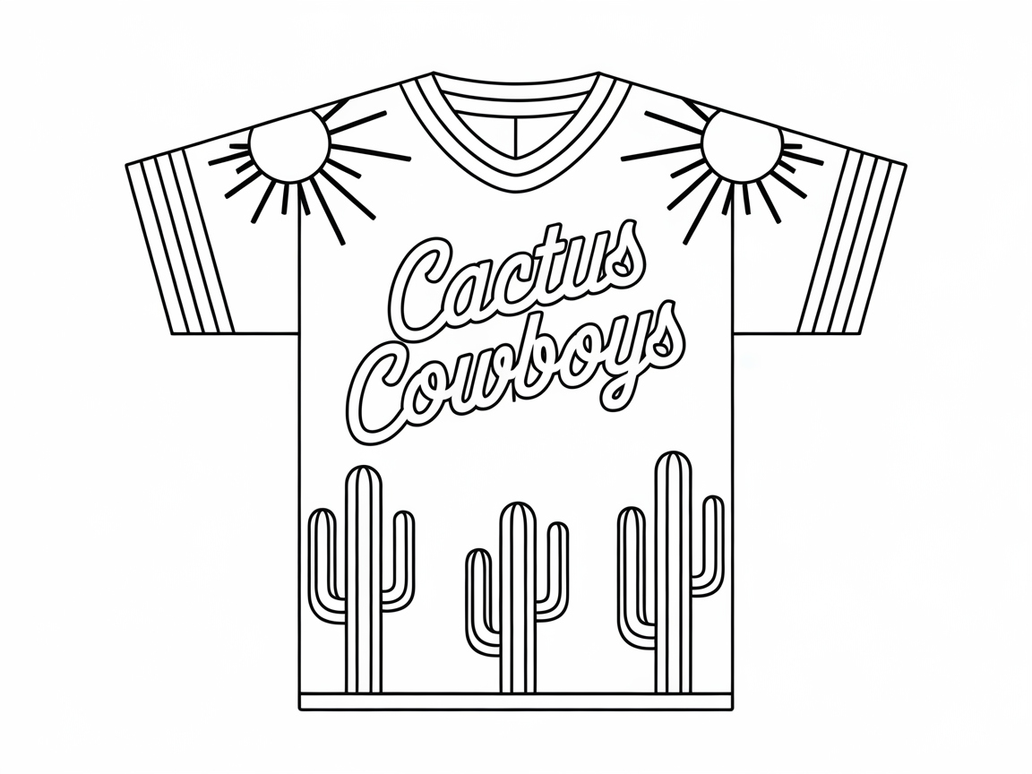 Color an Iconic Southwest Desert Jersey