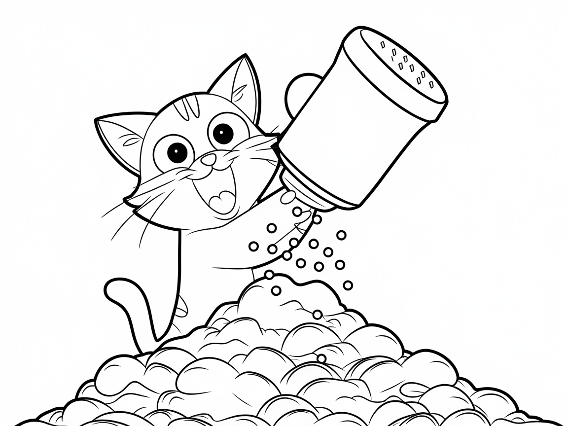 Sprinkle-Showered Kitty Delight