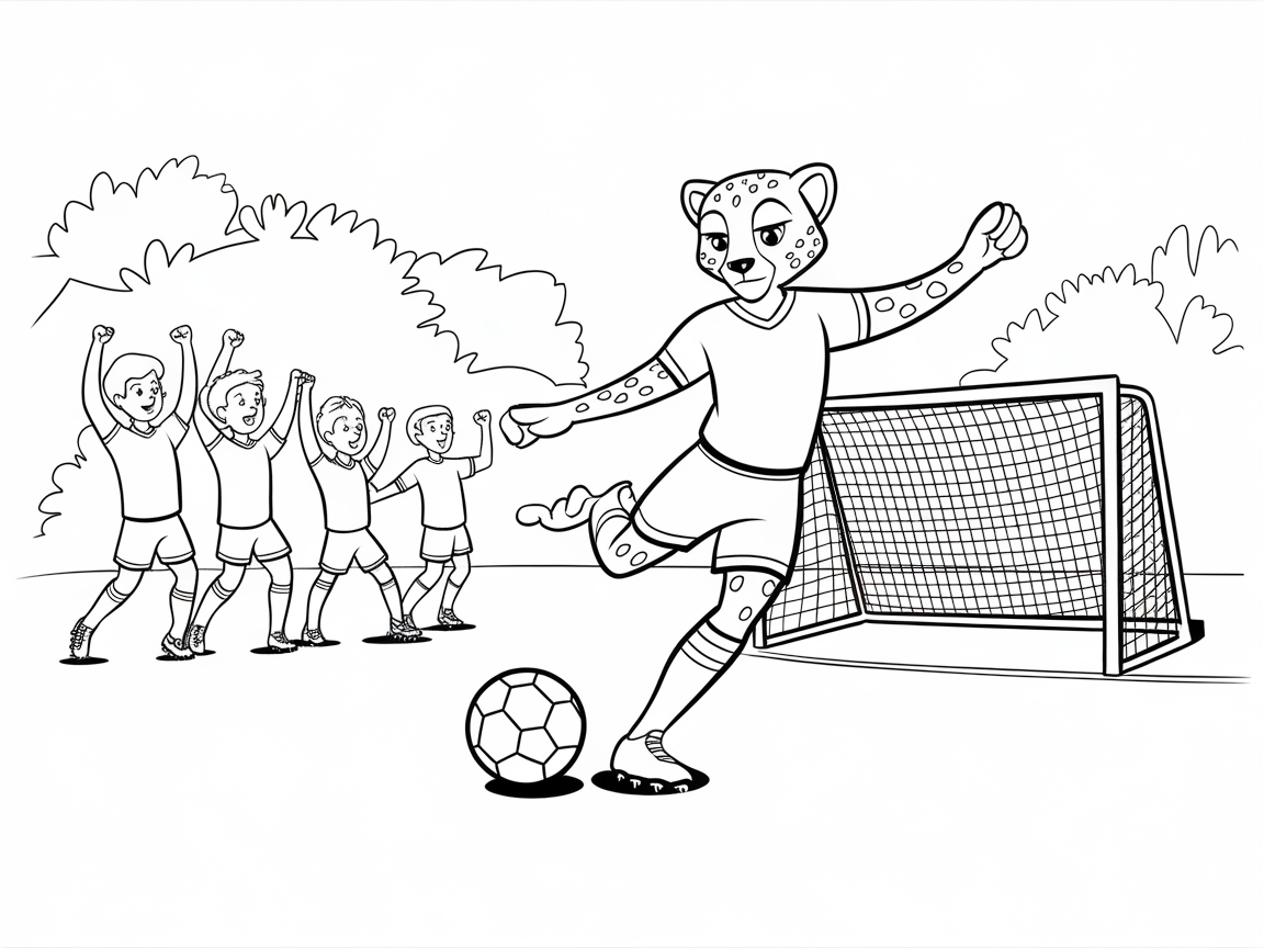 Soccer Star Cheetah Scores Big