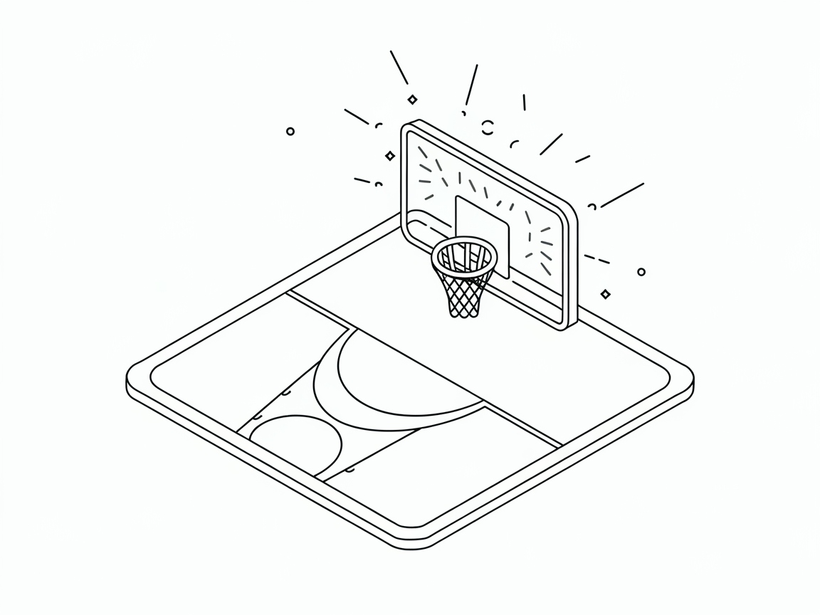Minimalist Basketball Court Design