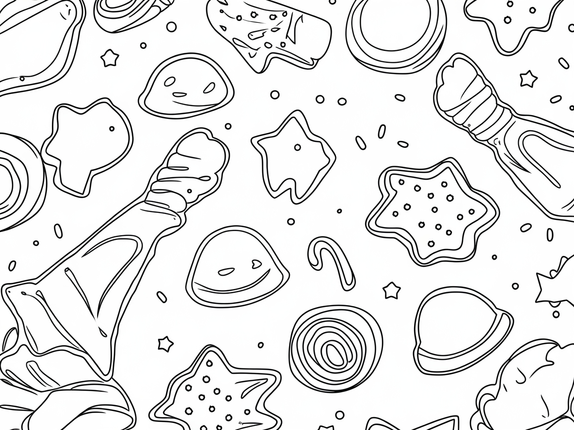 Holiday Cookie Extravaganza: A Sweet Coloring Adventure