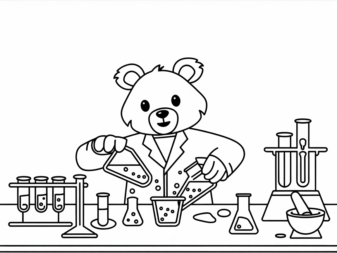 Scientist Bear