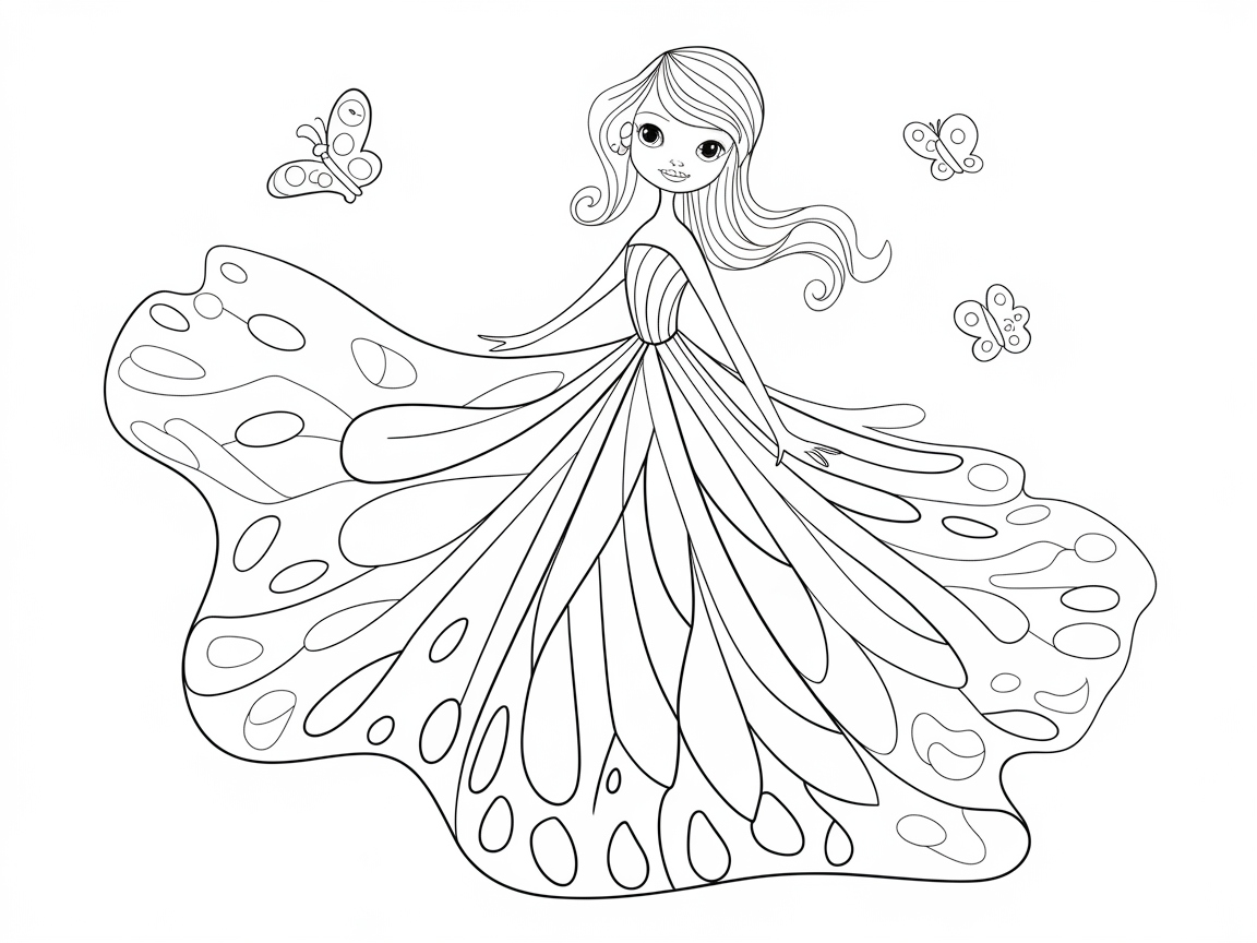 Float with Grace in This Butterfly Gown