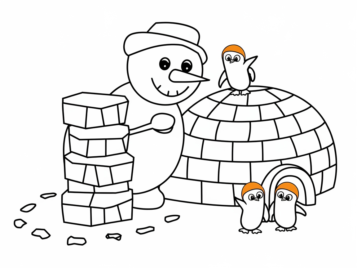 Build an Arctic Scene with This Igloo-Building Snowman