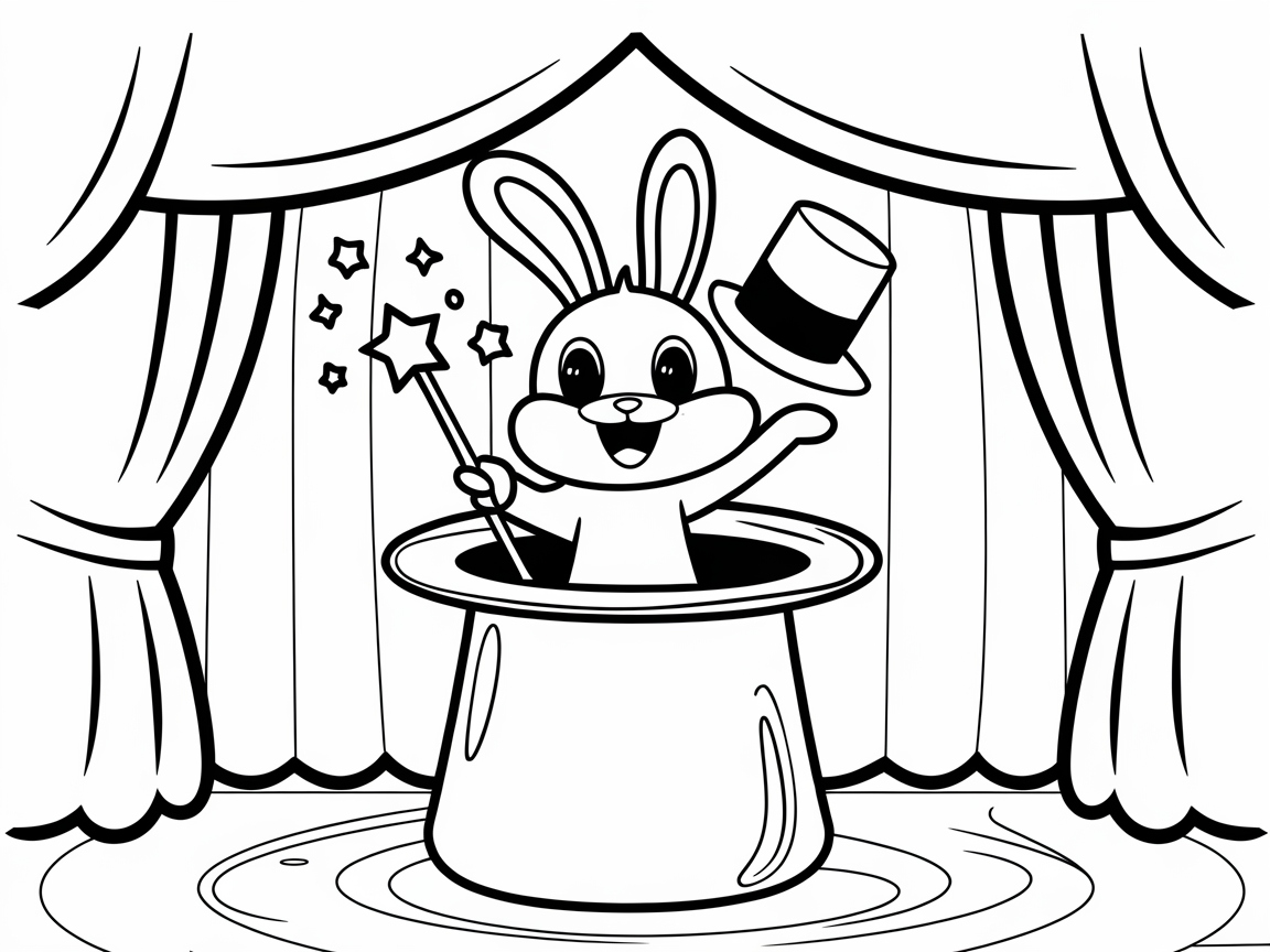 Abracadabra! Meet the Magical Bunny in a Hat