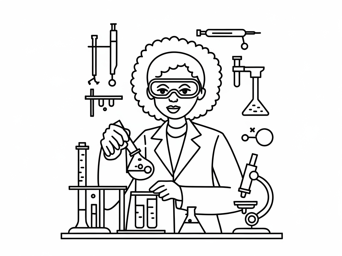 Experiment with Colors in This Scientist Scene