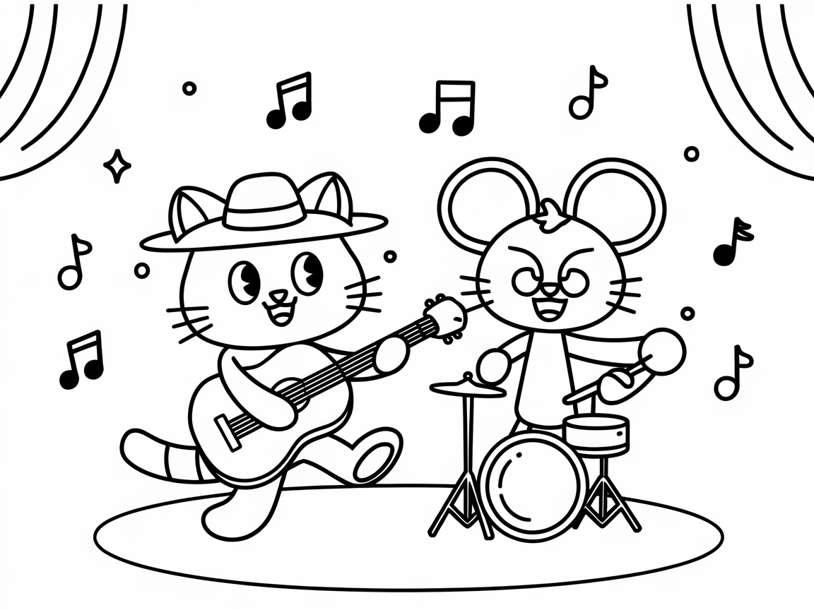 Rock Out with This Musical Cat and Mouse Band