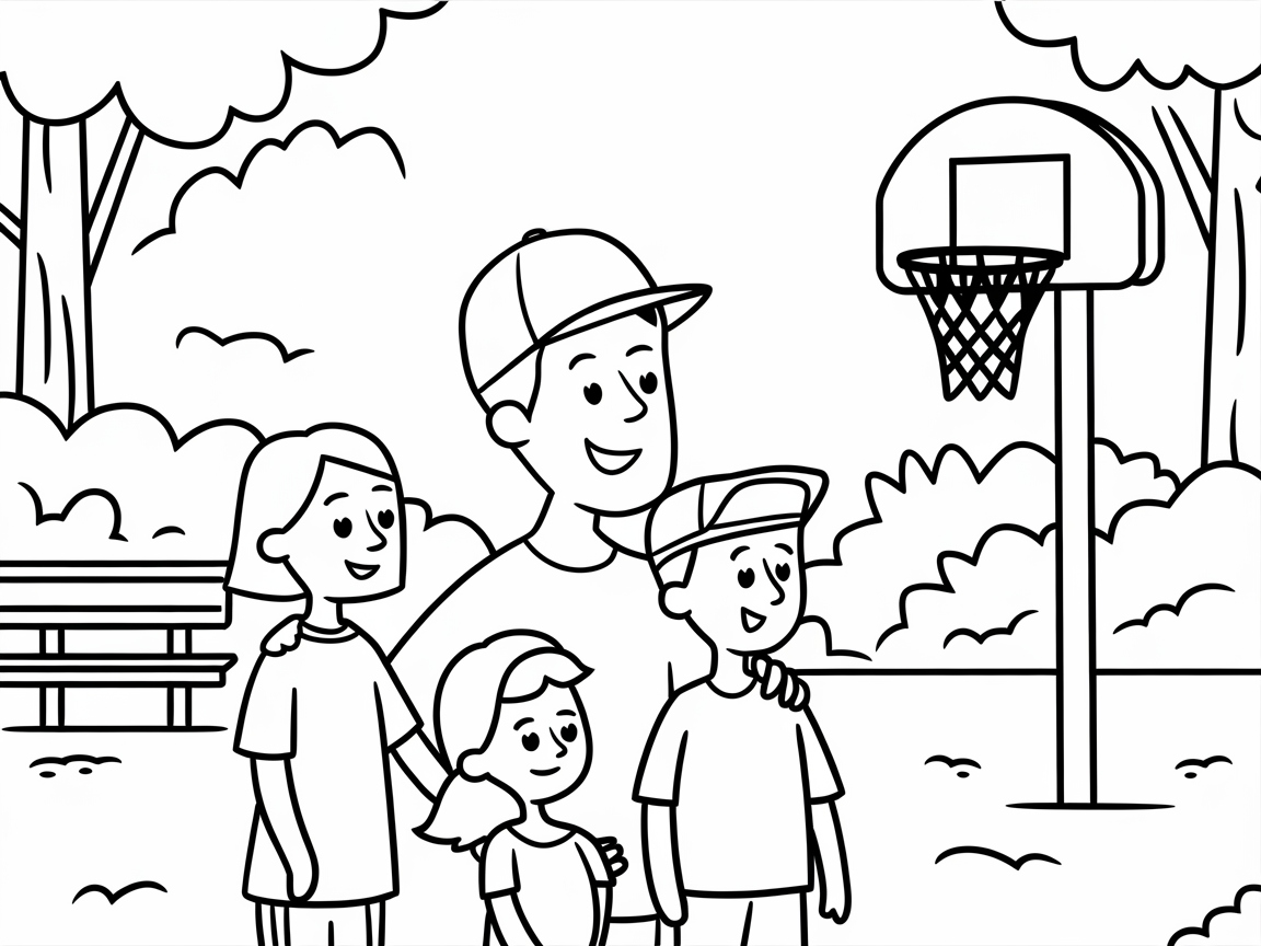 Family Fun Day on the Basketball Court