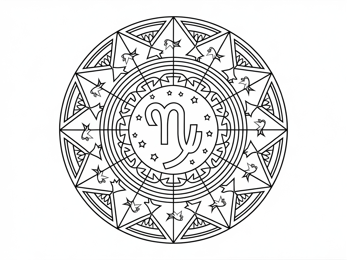 Unleash Your Creativity with This Capricorn Mandala