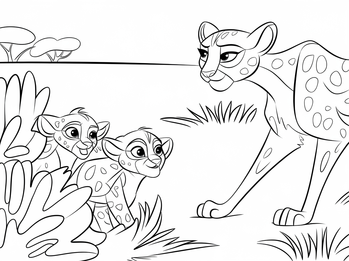 Explore This Engaging Cheetah Family Interaction