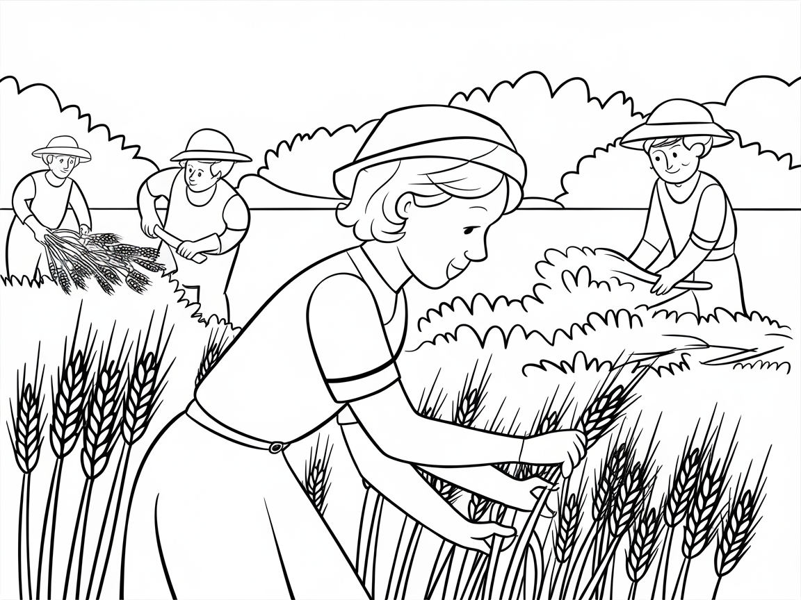 Harvesting with Ruth in a Bountiful Field
