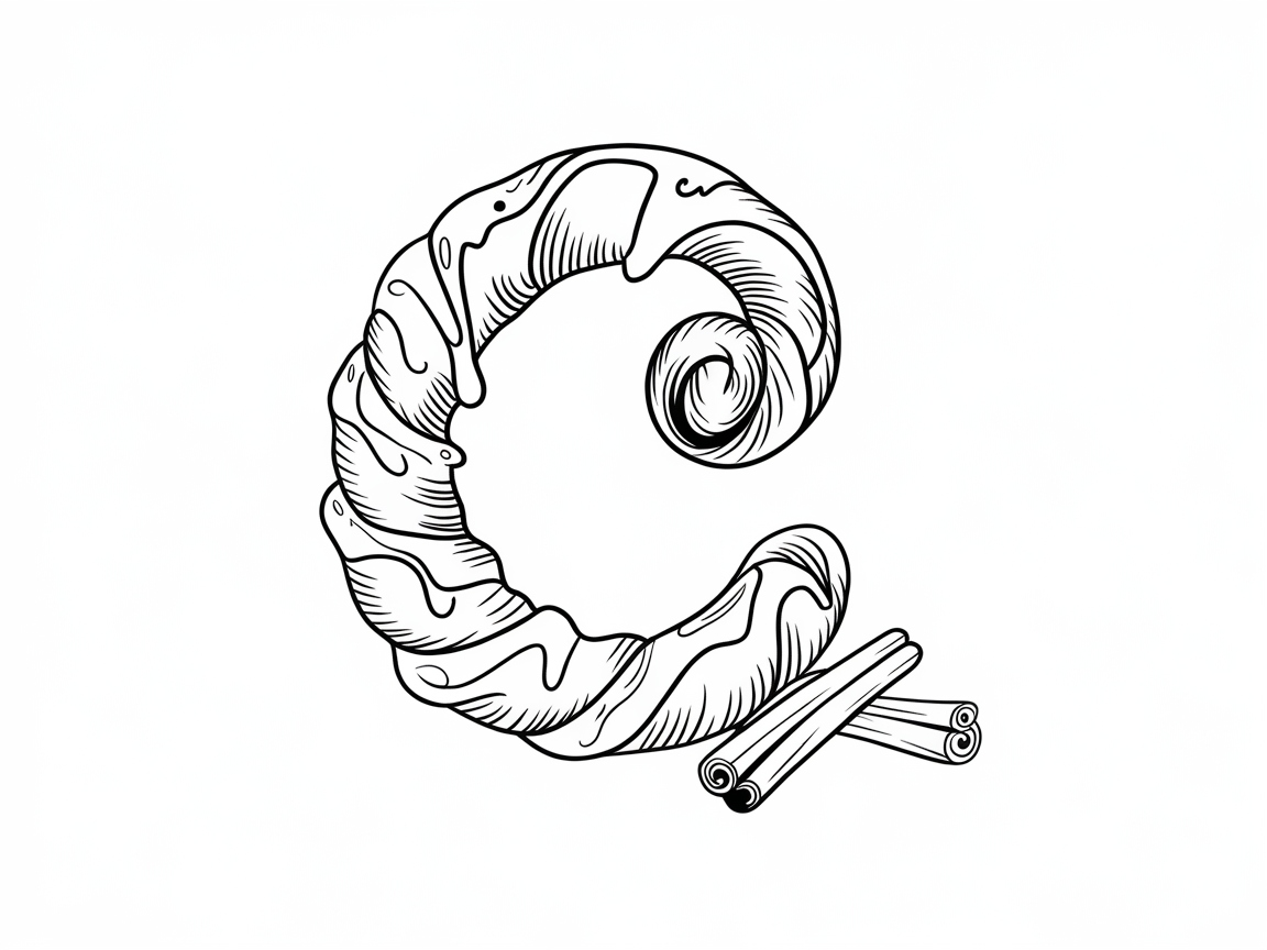 Curl Up with This Cinnamon Roll Monogram