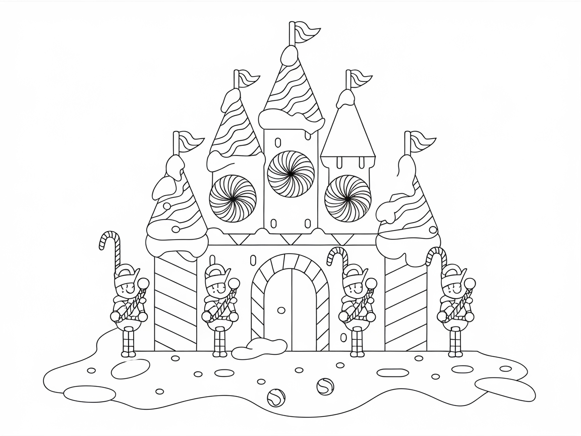 Colorful Candy Fortress Awaits Your Artistic Flair