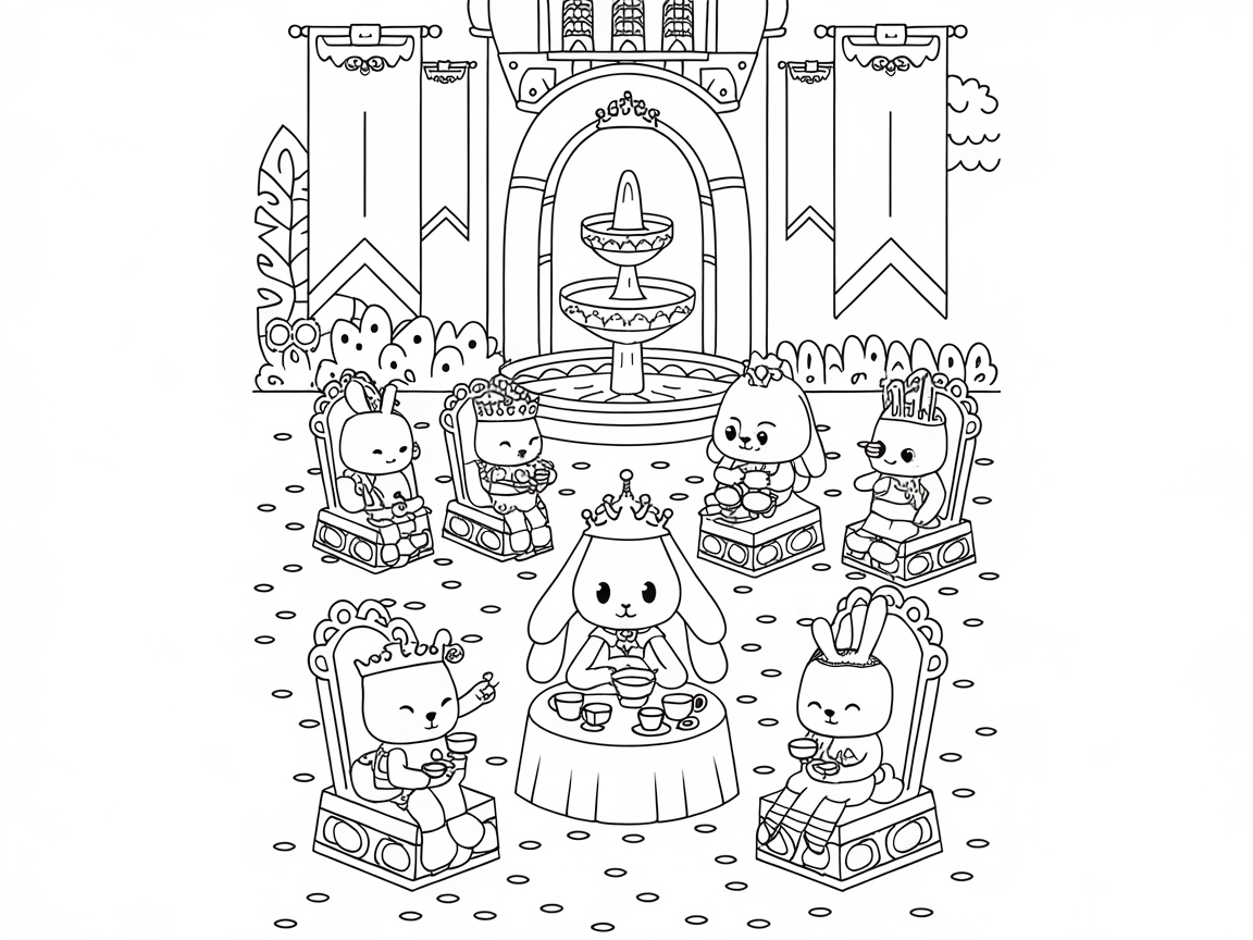 Royal Bunny Tea Party at the Palace