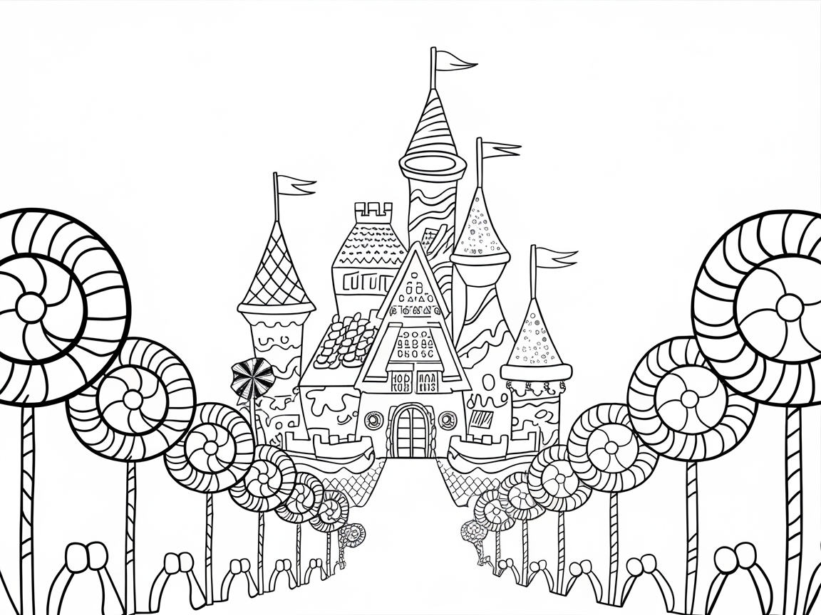 Embark on a Sweet Journey with This Lollipop Lane Castle
