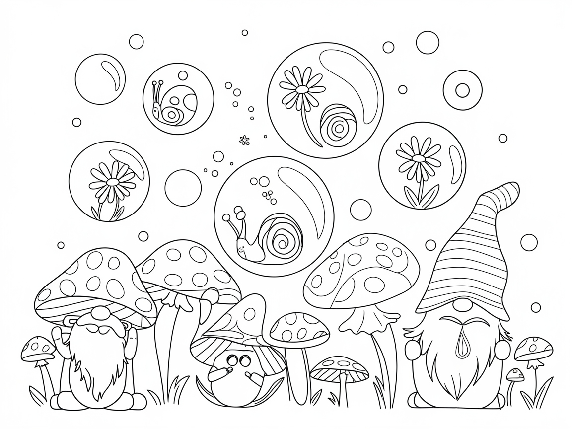 Explore a Whimsical Mushroom Gnome Garden