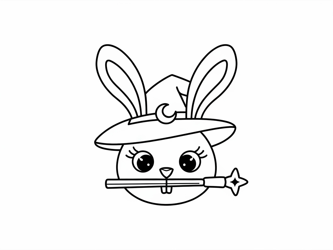 Magical Bunny with a Star Wand