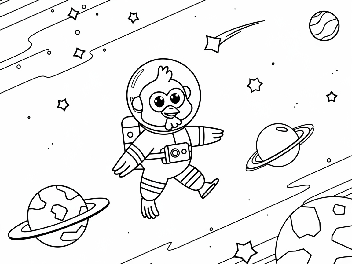 Explore Outer Space with This Astronaut Chicken