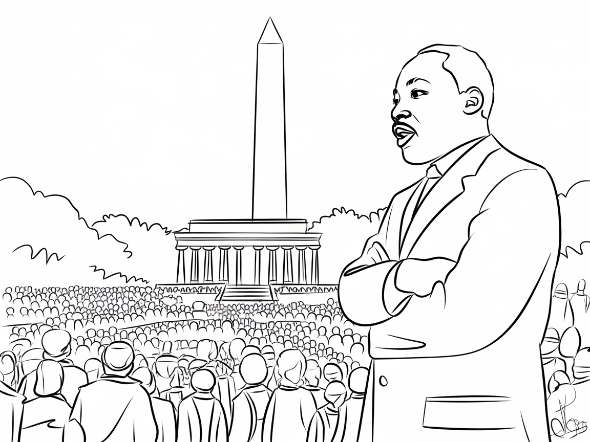 Color the Legacy of a Historic Speech