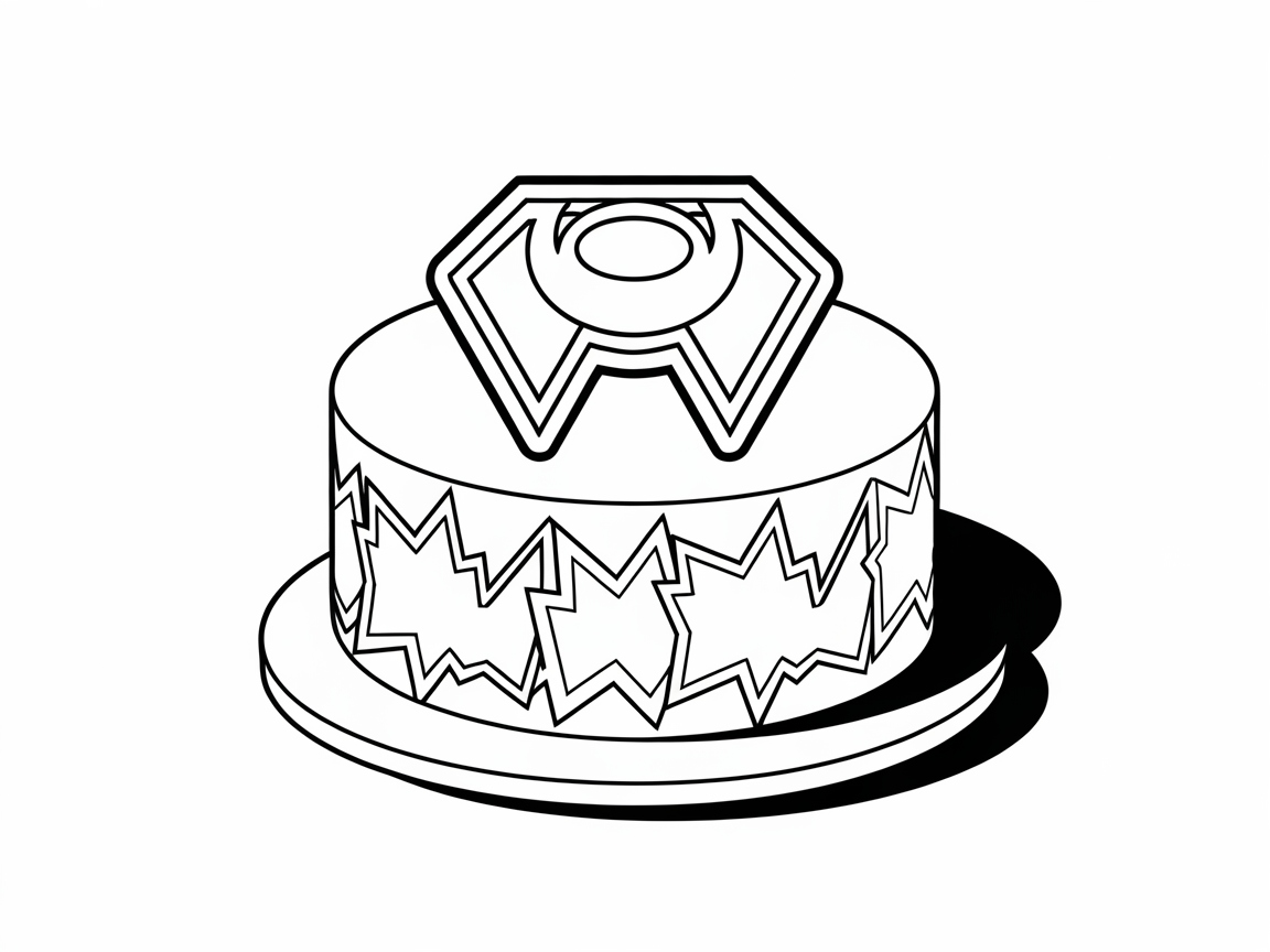 Superhero Cake Design for a Bold Coloring Adventure