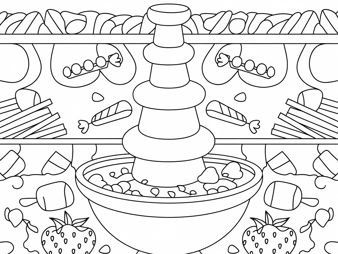 Unleash Your Creativity on This Chocolate Fountain Extravaganza