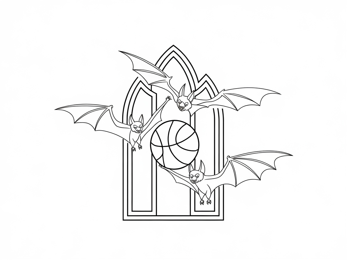 Fly into Creativity with This Batty Basketball Design