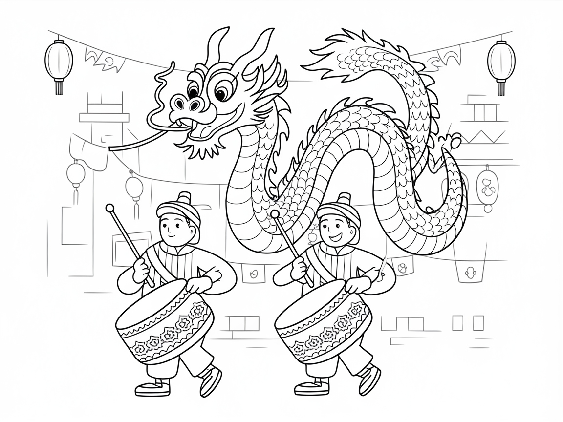 Bring This Festive Dragon Parade to Life