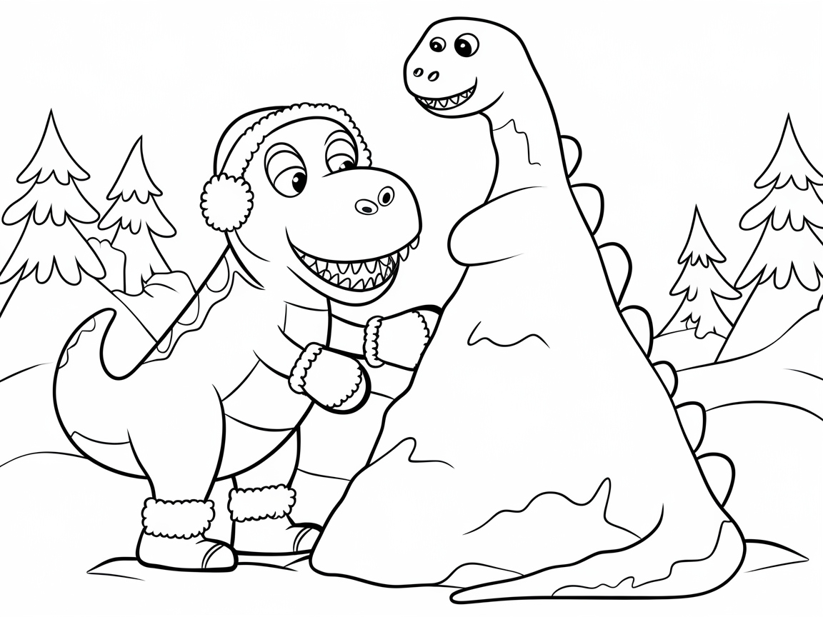 Build a Snow Dinosaur with Our Frosty T-Rex