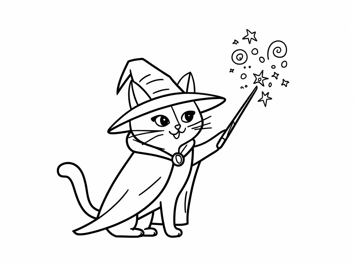 Wave Your Wand with This Magical Cat Wizard