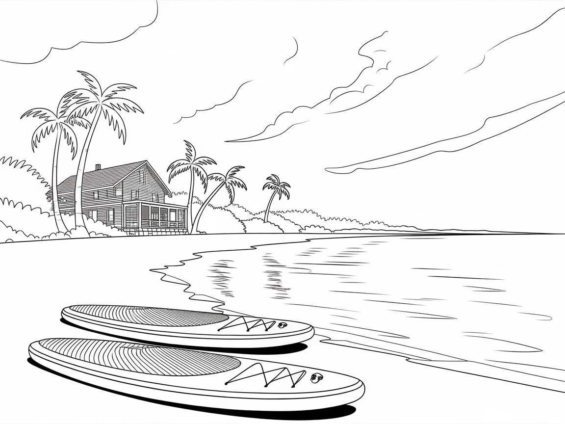 Paddleboard Paradise by the Beach House