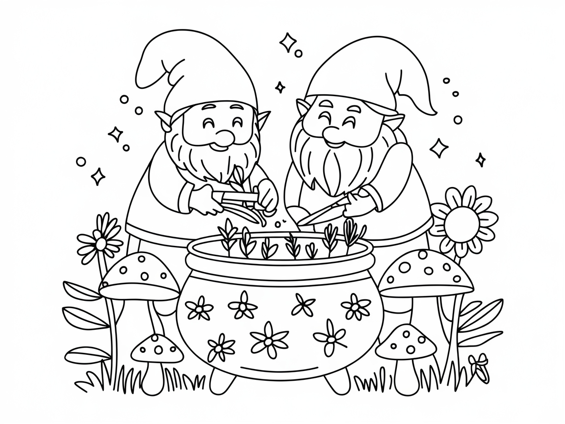 Gnome Garden Cauldron Adventure Awaits