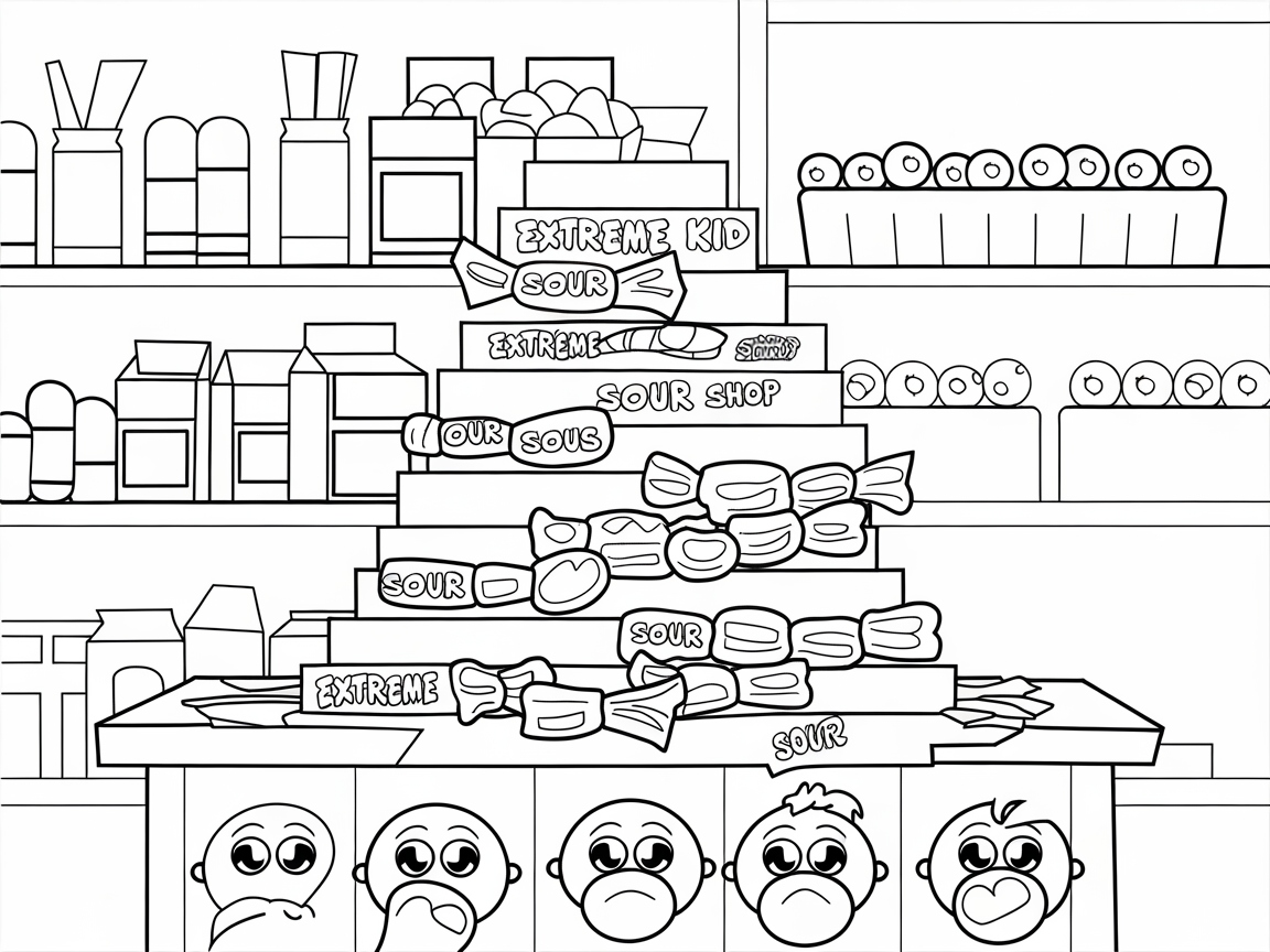 Get Adventurous with This Sour Candy Shop Scene