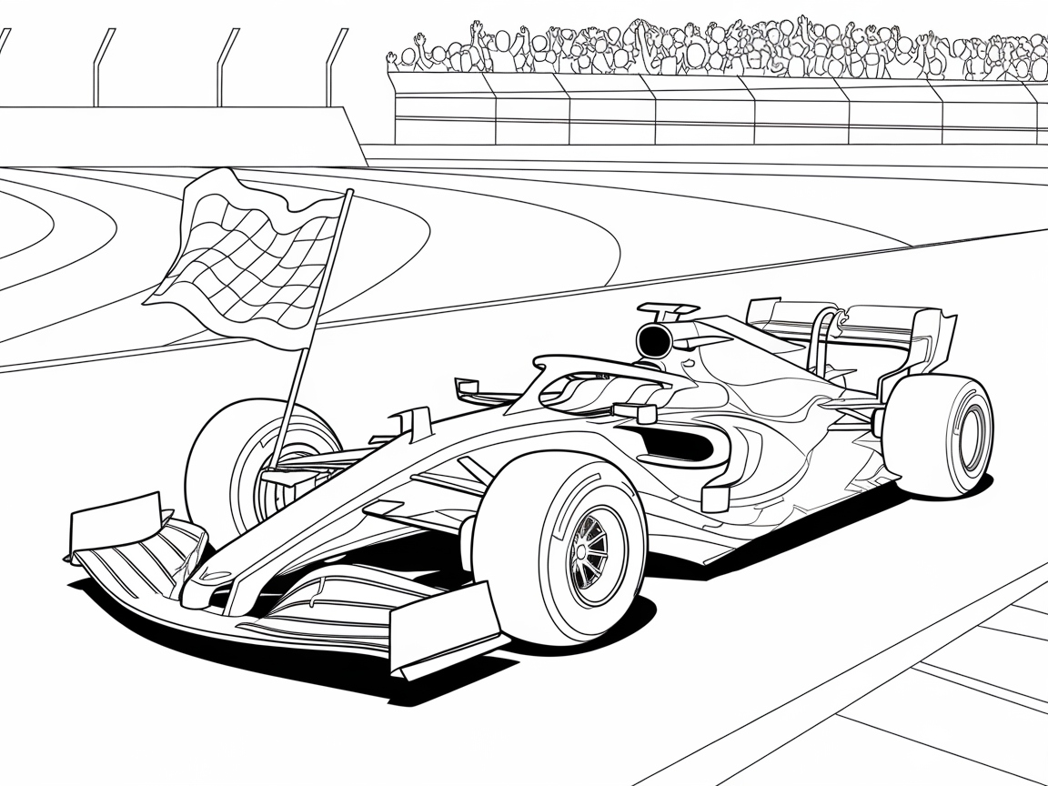 Race to the Finish With This Formula 1 Car Page