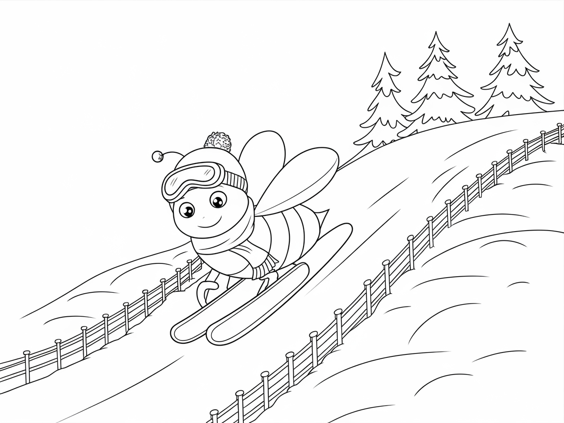 Skiing Bee