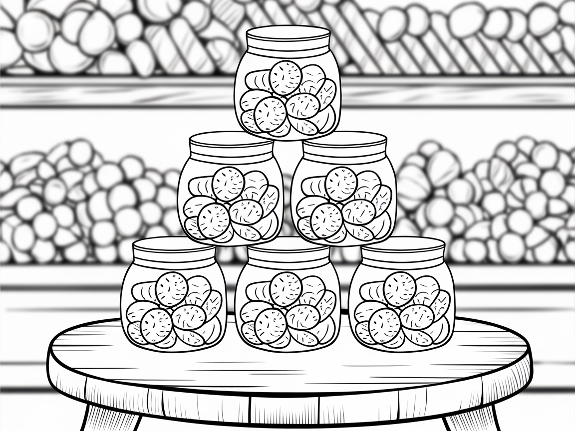 Stacked Candy Jar Delight