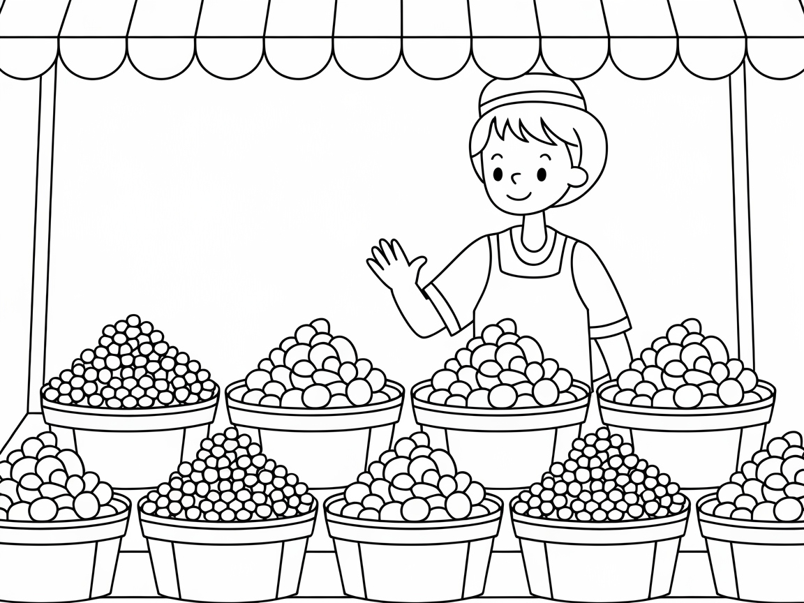 Berry Market Bonanza: A Vendor