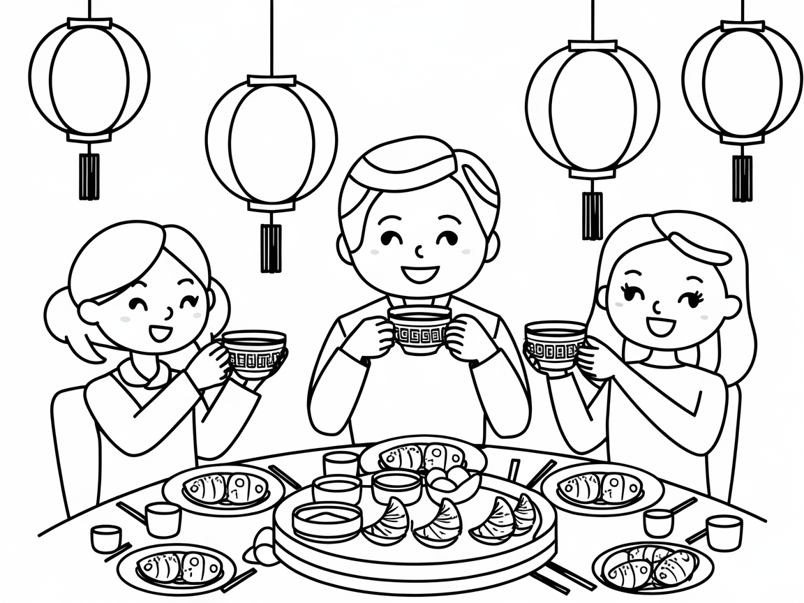 Join the Festive Chinese New Year Dinner Scene