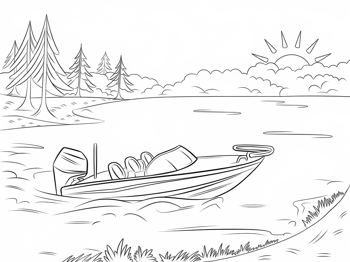 Sunrise Serenity on a Bass Boat