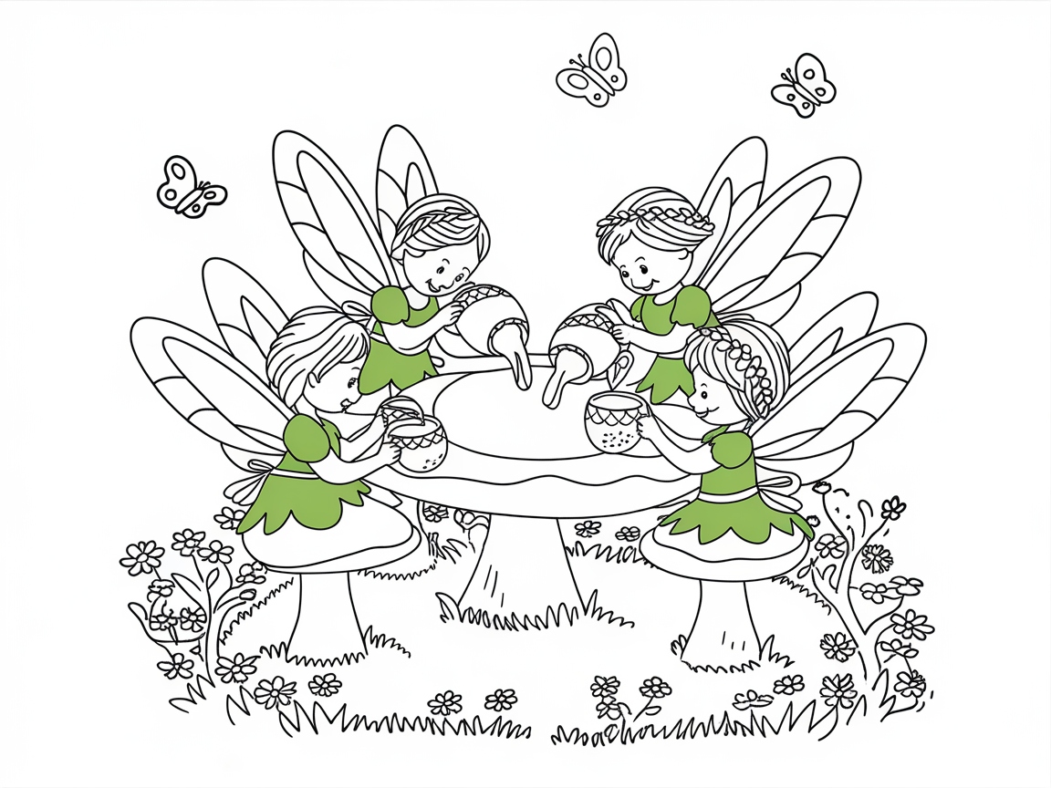 Join the Enchanting Tea Party with These Fairy Friends!
