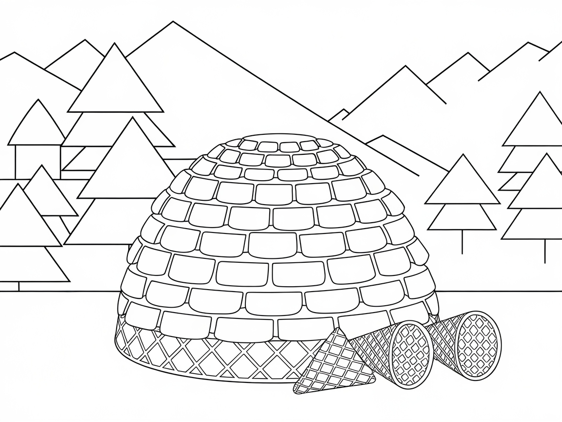 Ice Cream Igloo in a Winter Wonderland