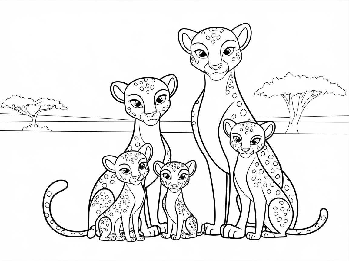 Discover This Adorable Cheetah Family Scene