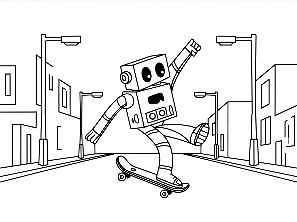 Skate into Adventure with This Rad Robot!