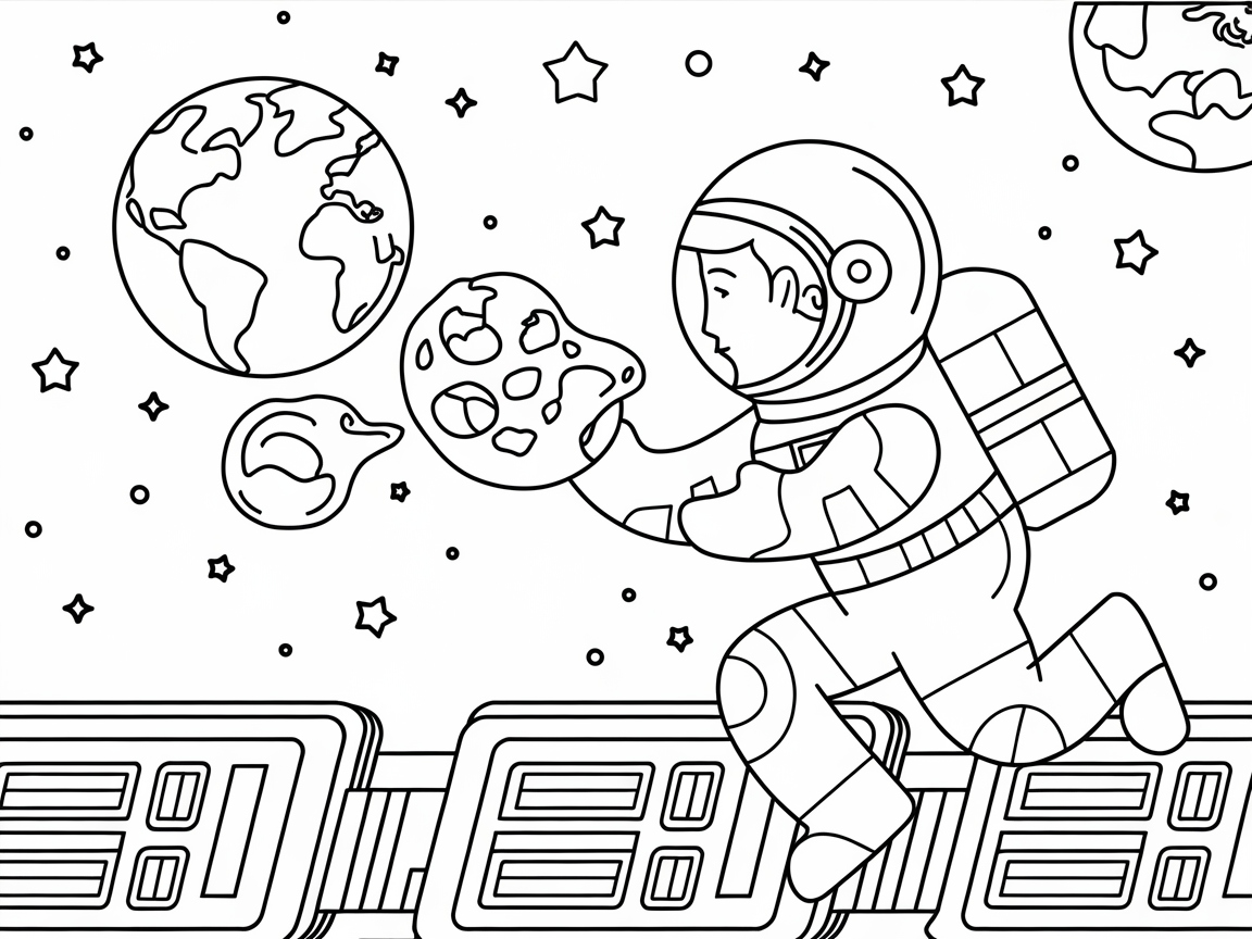 Space Explorer Bubble Extravaganza