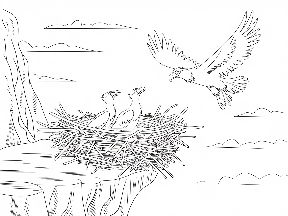 Soar into Imagination with This Eagle Nest Scene