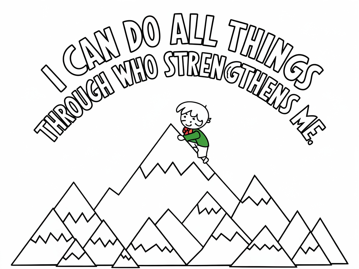 Scaling New Heights: Inspirational Coloring Challenge