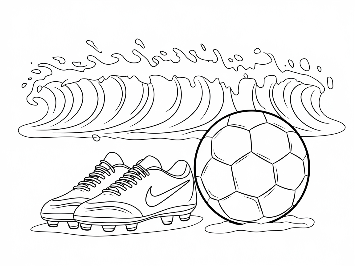 Ride the Waves with This Surf-Inspired Soccer Scene