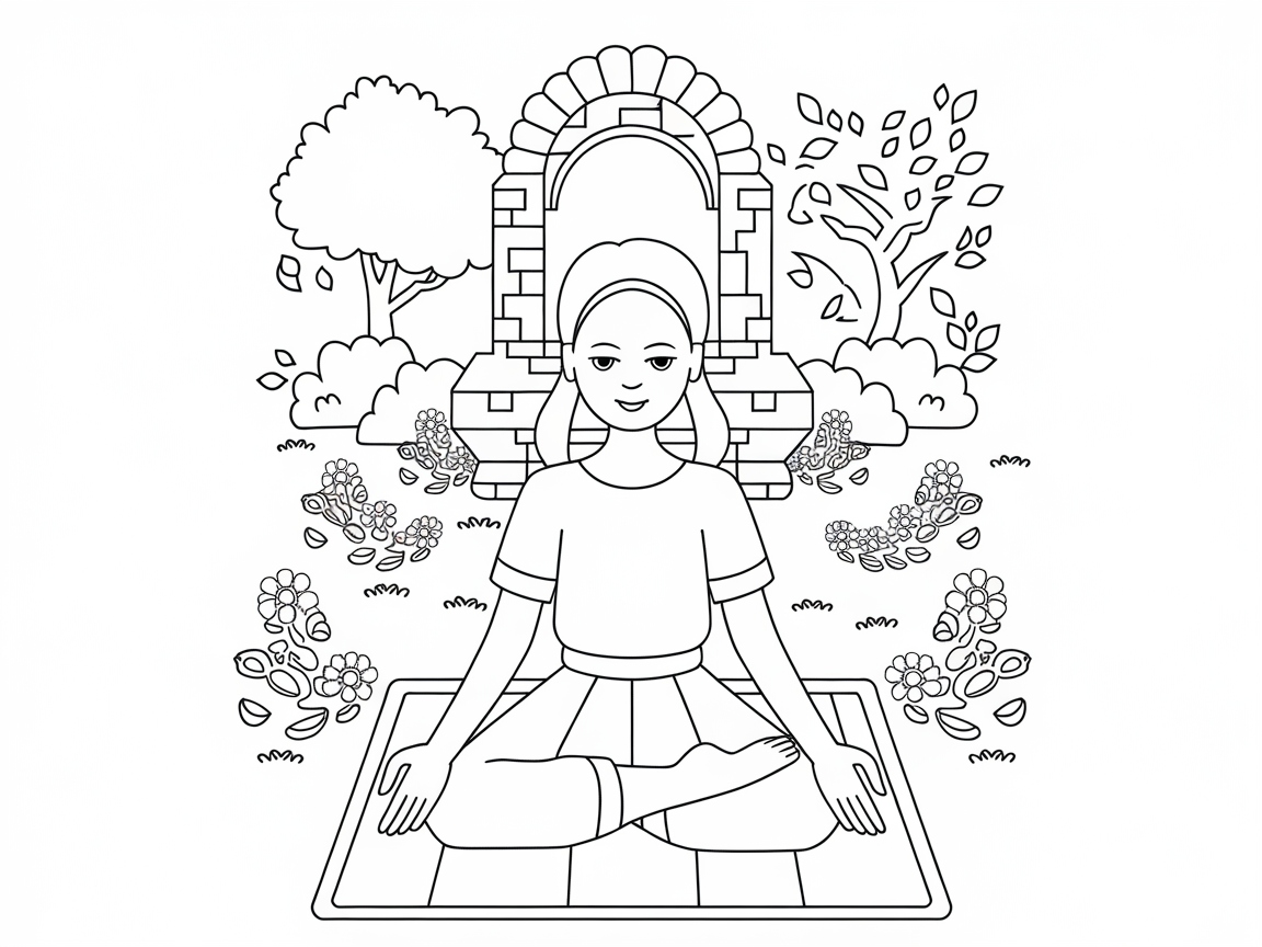 Find Inner Peace with This Yoga Meditation Scene