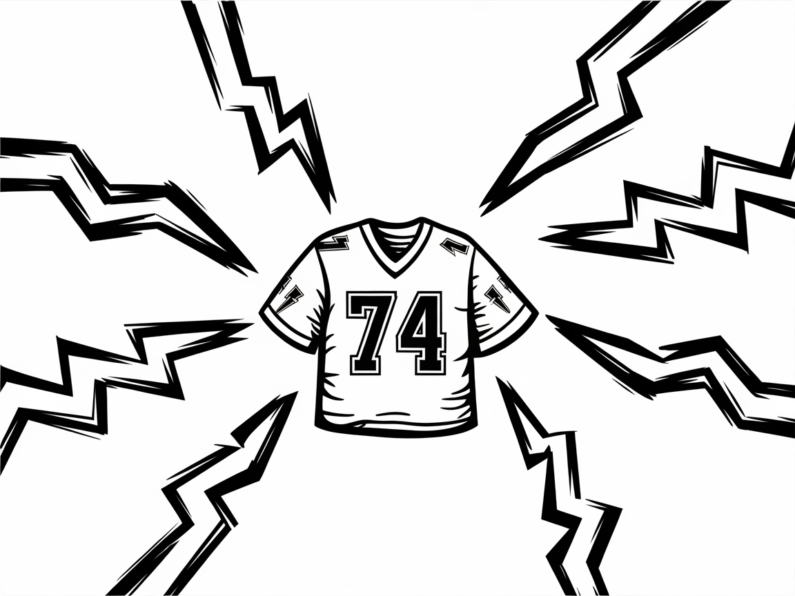 Electrify Your Design With This Lightning Bolt Jersey