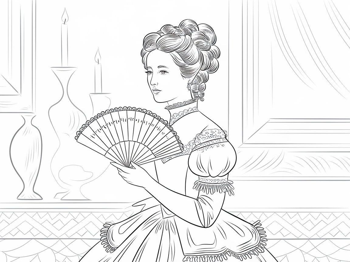 Step Back in Time with This Elegant Regency Lady Scene