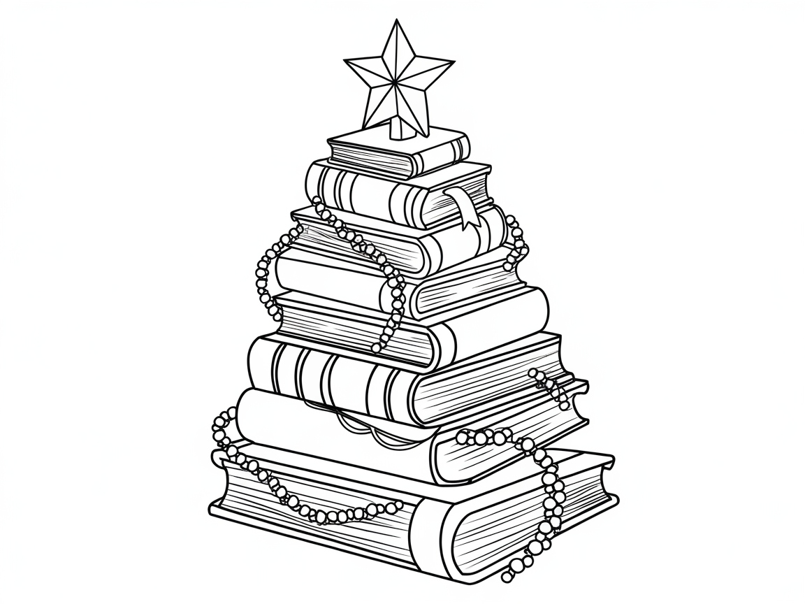 Build a Bookish Christmas Tree with Color